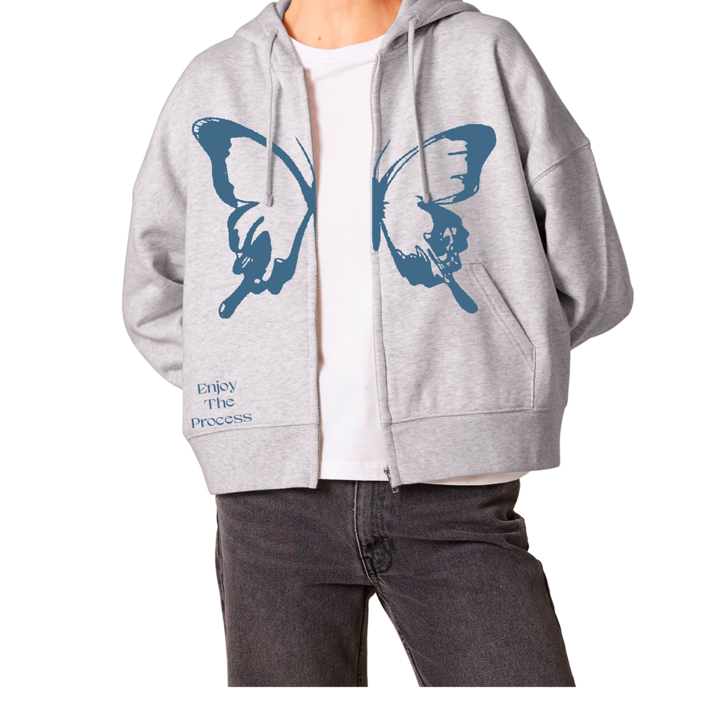 Enjoy the process zip up hoodie