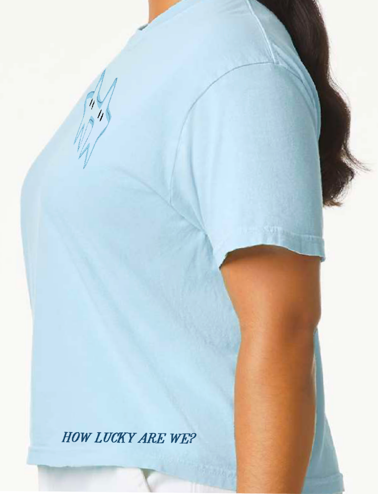 How lucky are we Boxy fit T-shirt