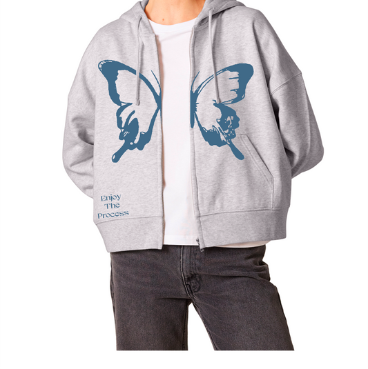 Enjoy the process zip up hoodie